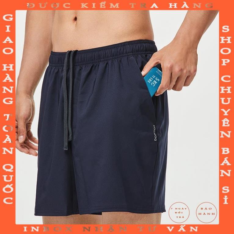 Quần short thể thao nam DOMYOS FST100 có túi - Xanh navy pthanh