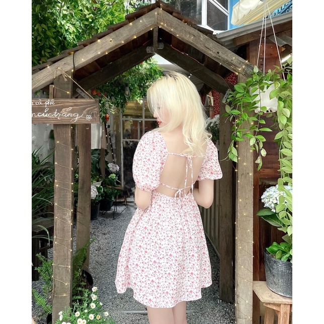[CLAY] ROSÉ DRESS - Váy babydoll cổ vuông tay bồng | BigBuy360 - bigbuy360.vn