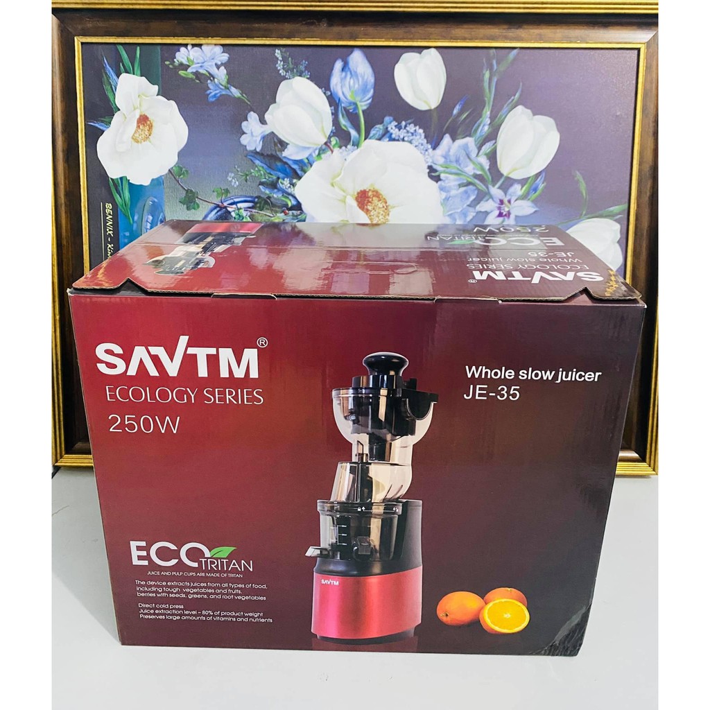 MÁY ÉP CHẬM NGUYÊN QUẢ SAVTM JE35 CAO CẤP