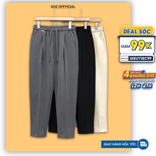 Quần âu nam cao cấp  công sở Hàn Quốc ống suông, quần baggy nam ống rộng dáng âu phong cách ulzzang