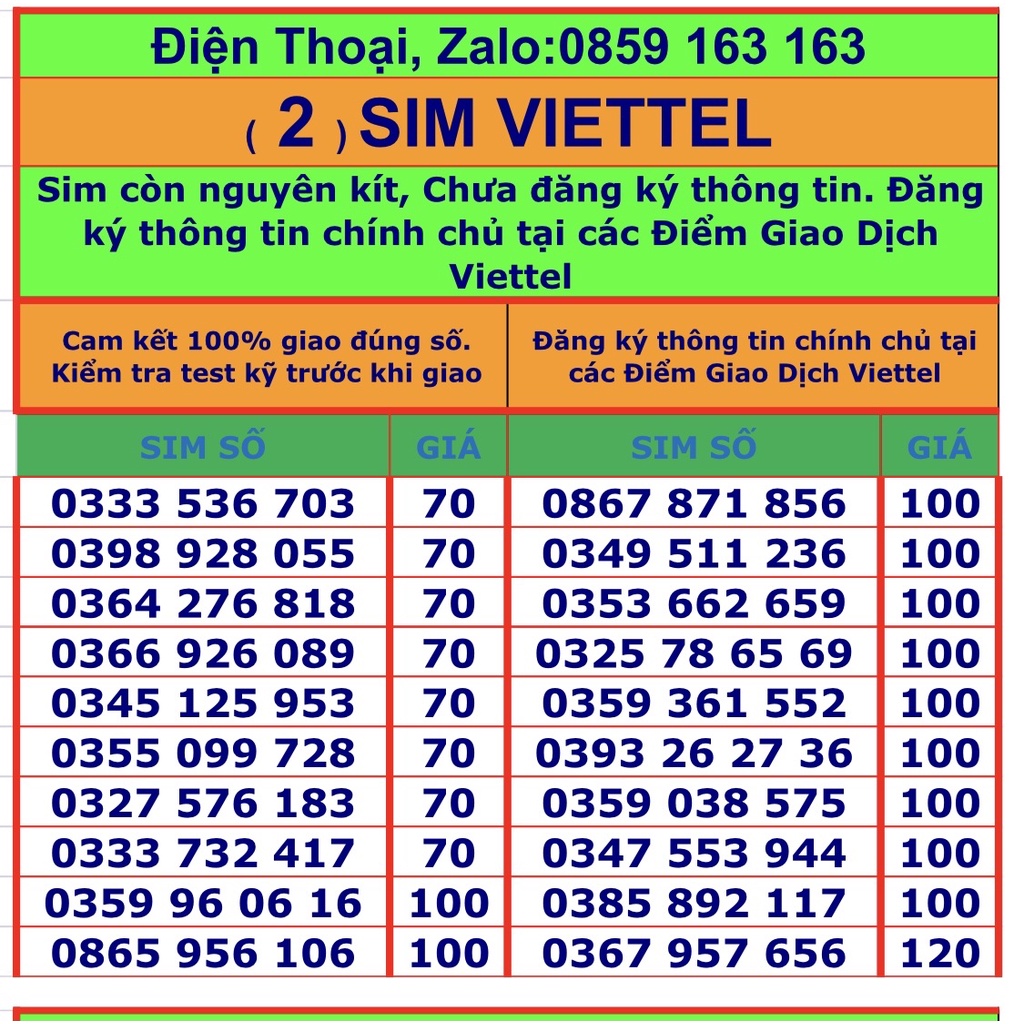 Sim viettel trả trước số đẹp dễ nhớ phong thủy dùng nghe gọi và truy cập 4G (2)