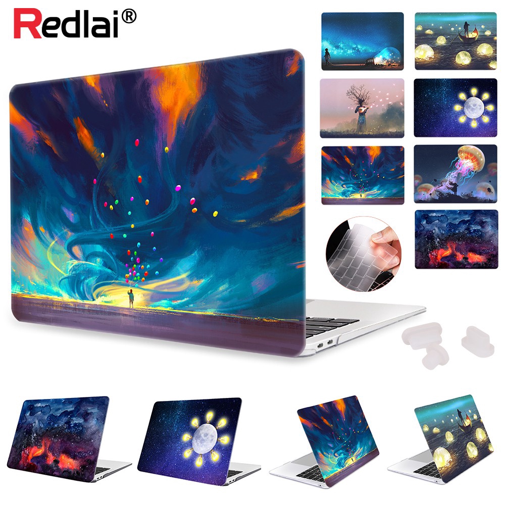Vỏ Ốp Lưng Nhựa Cứng Họa Tiết Bàn Phím Cho Macbook Pro 13.3 15.4 Inch Cảm Ứng Air 13 A1369 A1466 A1932 A1706 A1989 A2159 A1708 A1425 A1502 A1278 A1707