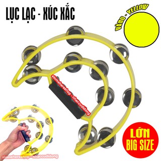 Lục lạc xúc xắc gõ bo nhựa lớn big size (Màu Vàng) Có Clip Hướng Dẫn Chơi