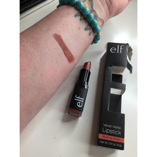 Son ELF Velvet Matte Lipstick màu Blushing Brown