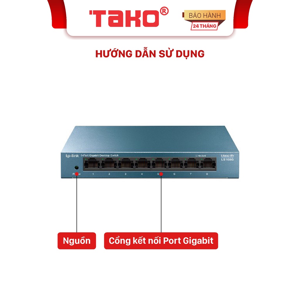 Bộ Chia Mạng Switch Để Bàn TP-Link LS108G 8 Cổng 10/100/1000Mbps