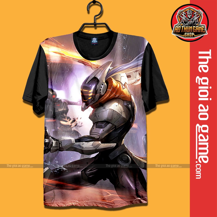 Áo LMHT , Áo Thun Liên Minh Huyền Thoại Master Yi Unisex Nam Nữ Tay Ngắn Forn Rộng Vải / Thegioiaogame.com