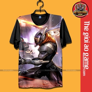 Áo liên minh huyền thoại tóc chiến Master Yi  Áo thun LMHT phông Đen league of legends