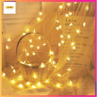 Dây đèn LED hình ngôi sao decor trang trí phòng ngủ siêu xinh