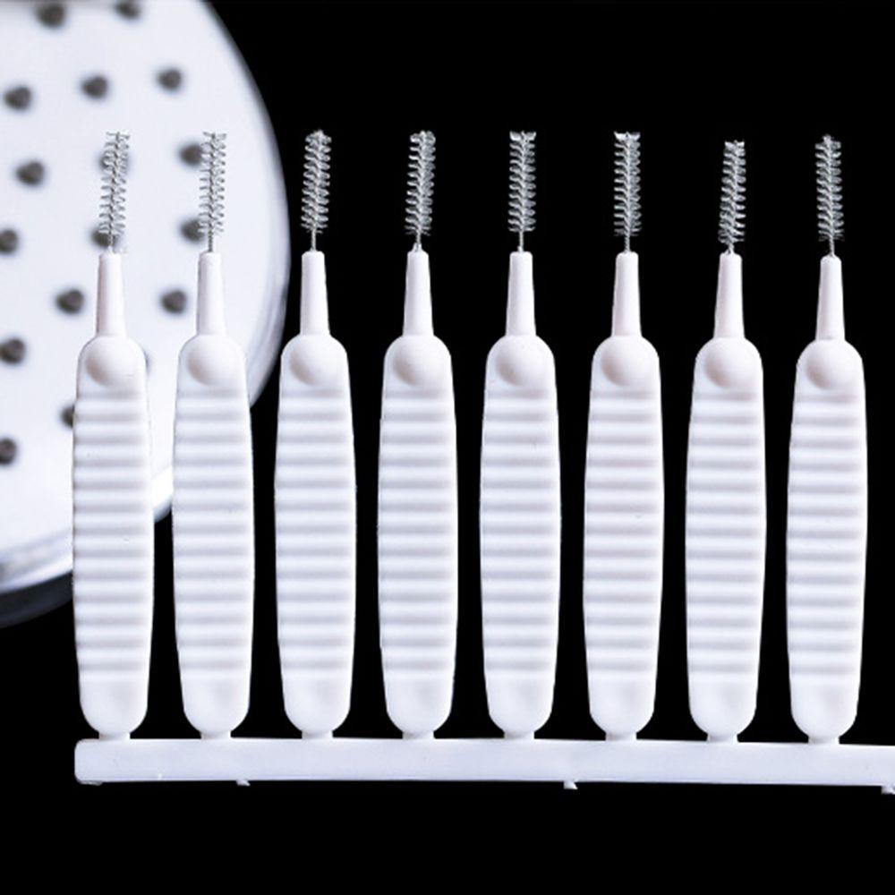 Set 10 Cọ Nylon Làm Sạch Đầu Vòi Hoa Sen Có Lỗ Tai Nghe