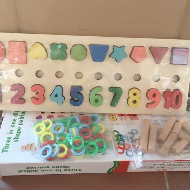 Bảng ghép hình khối và số phát triển giáo dục