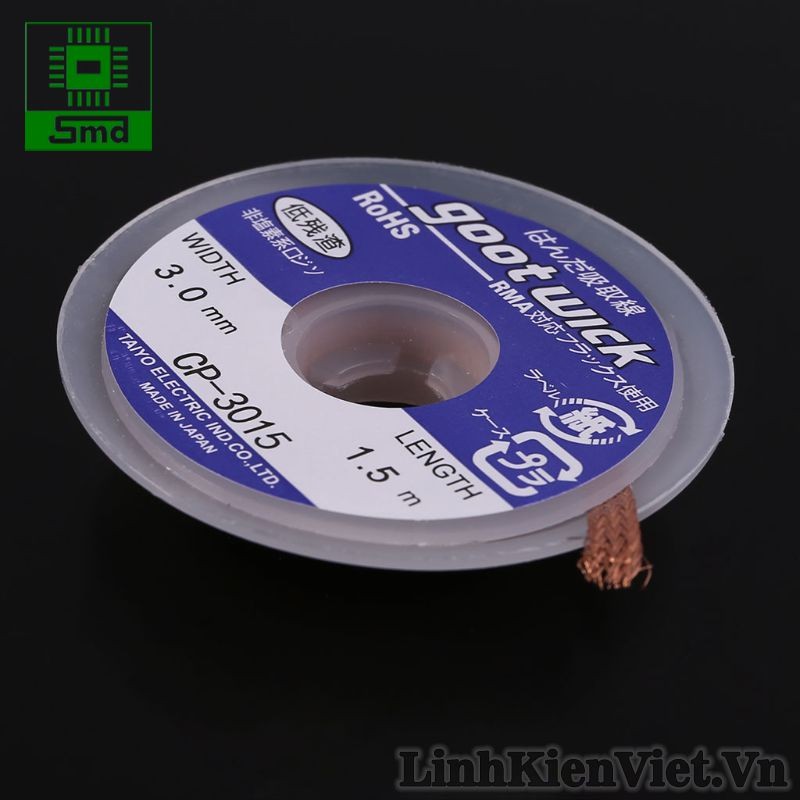 Dây hút thiếc Goot Wick 3mm - 1.5M