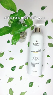Sữa rửa mặt trắng da collagen KBA