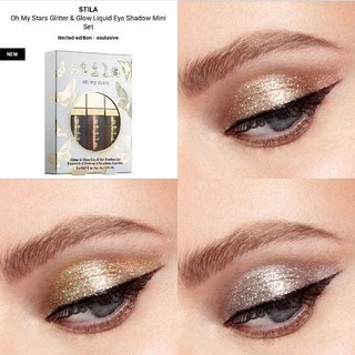 Set Kem Nhũ Mắt Stila Glitter & Glow/Shimmering Heights Liquid Eyeshadow Set