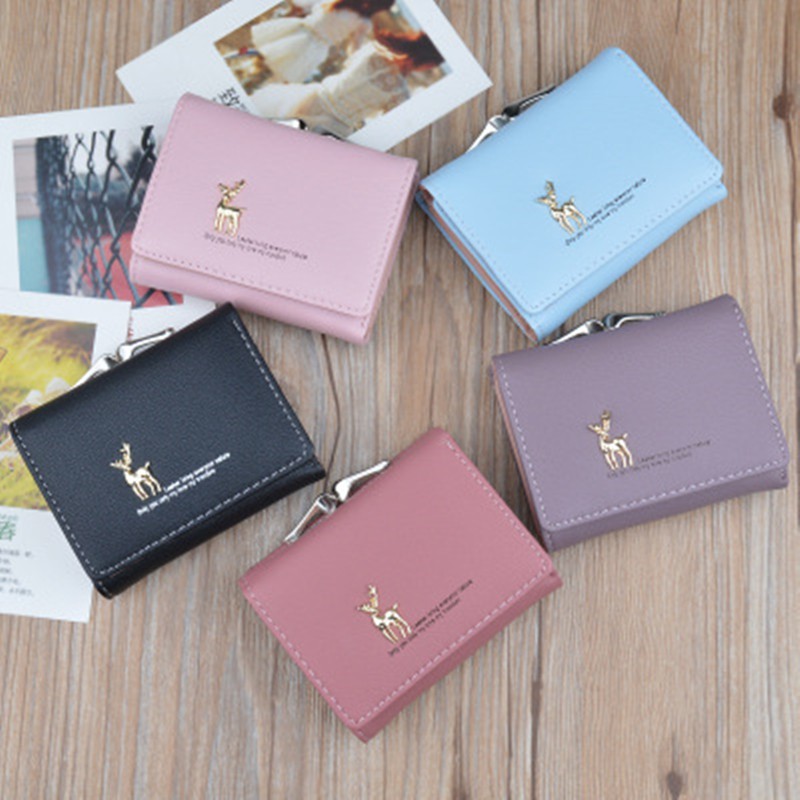 Ví PIERRE LOUES da PU mini thời trang đơn giản dành cho nữ