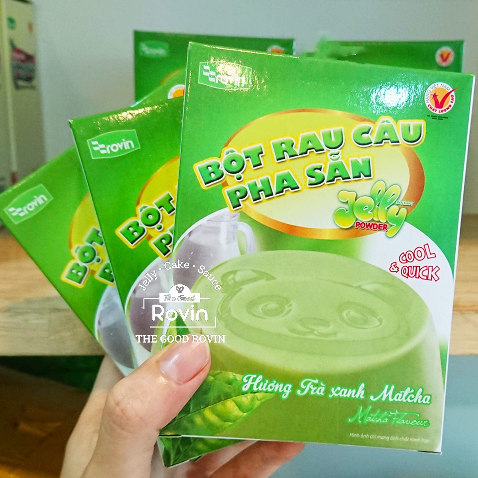 Bột Rau Câu Hương Trà Xanh Rovin (Hộp 60g)