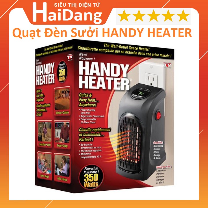 [Mã ELHA22 giảm 5% đơn 300K] [Sale Off] Quạt Sưởi/Đèn Sưởi Cầm Tay Handy Heater 400W