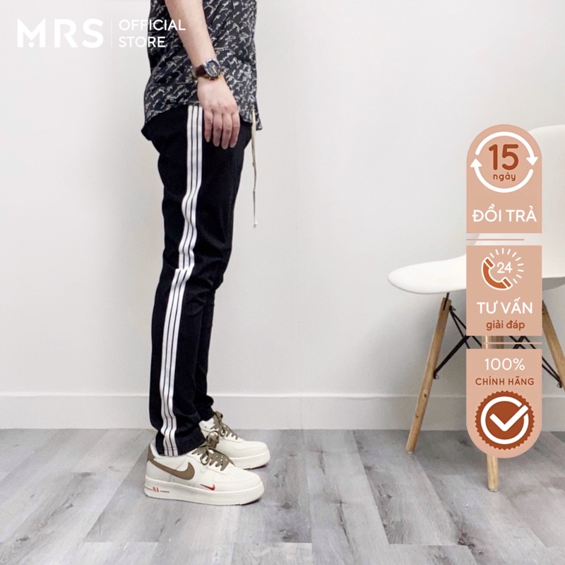 Quần thể thao 3 sọc unisex ống suông co giãn 4 chiều, có bigsize MRQ006B