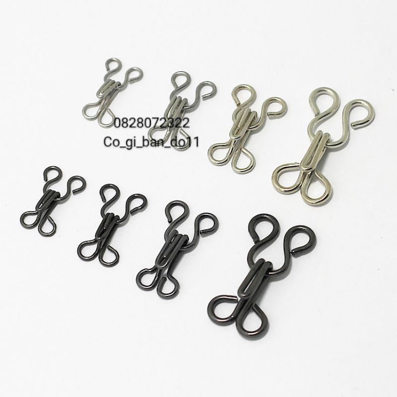 Set 25 Bộ Móc Áo Dài, Móc Đầm, Móc Áo Ngực 3 Size Trắng Đen.