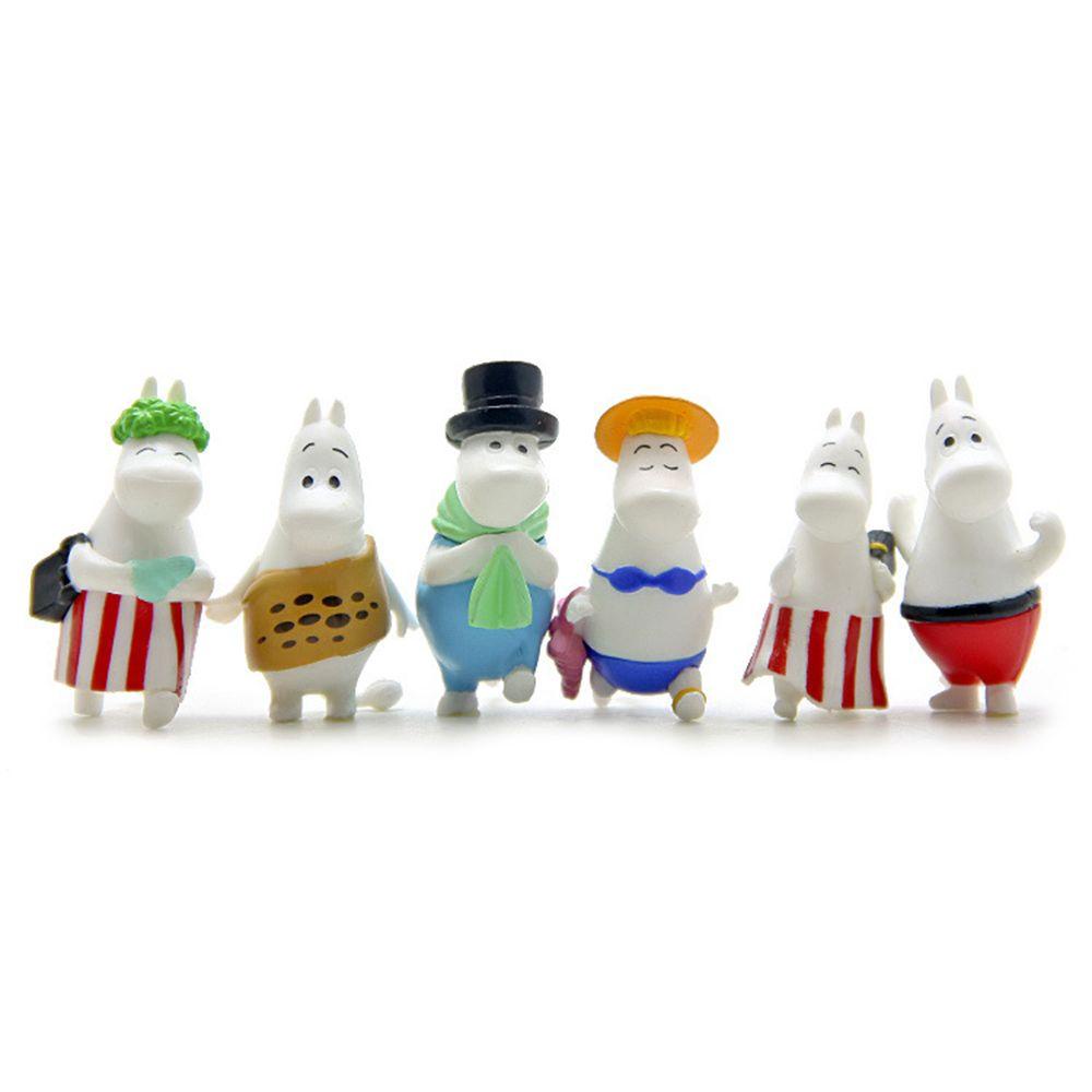 DARNELL Mô Hình Đồ Chơi Gia Đình Hà Mã Hoạt Hình 4cm