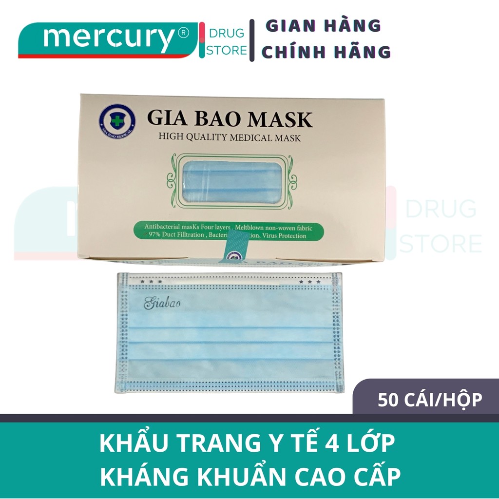 Khẩu Trang Y Tế Gia Bảo Mask 4 lớp