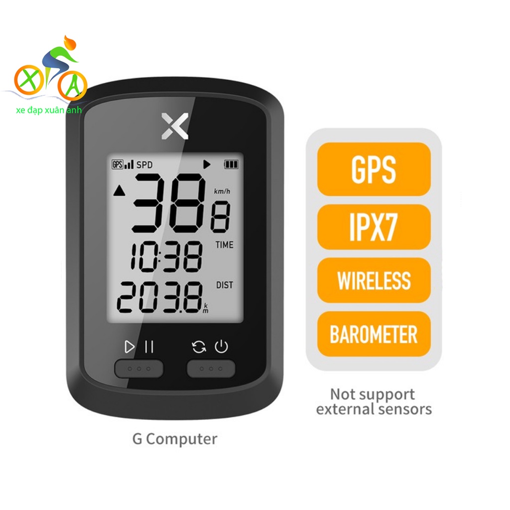Đồng Hồ Đo Tốc Độ Xe Đạp XOSS G/G+ Định Vị GPS Không Dây Chống Nước