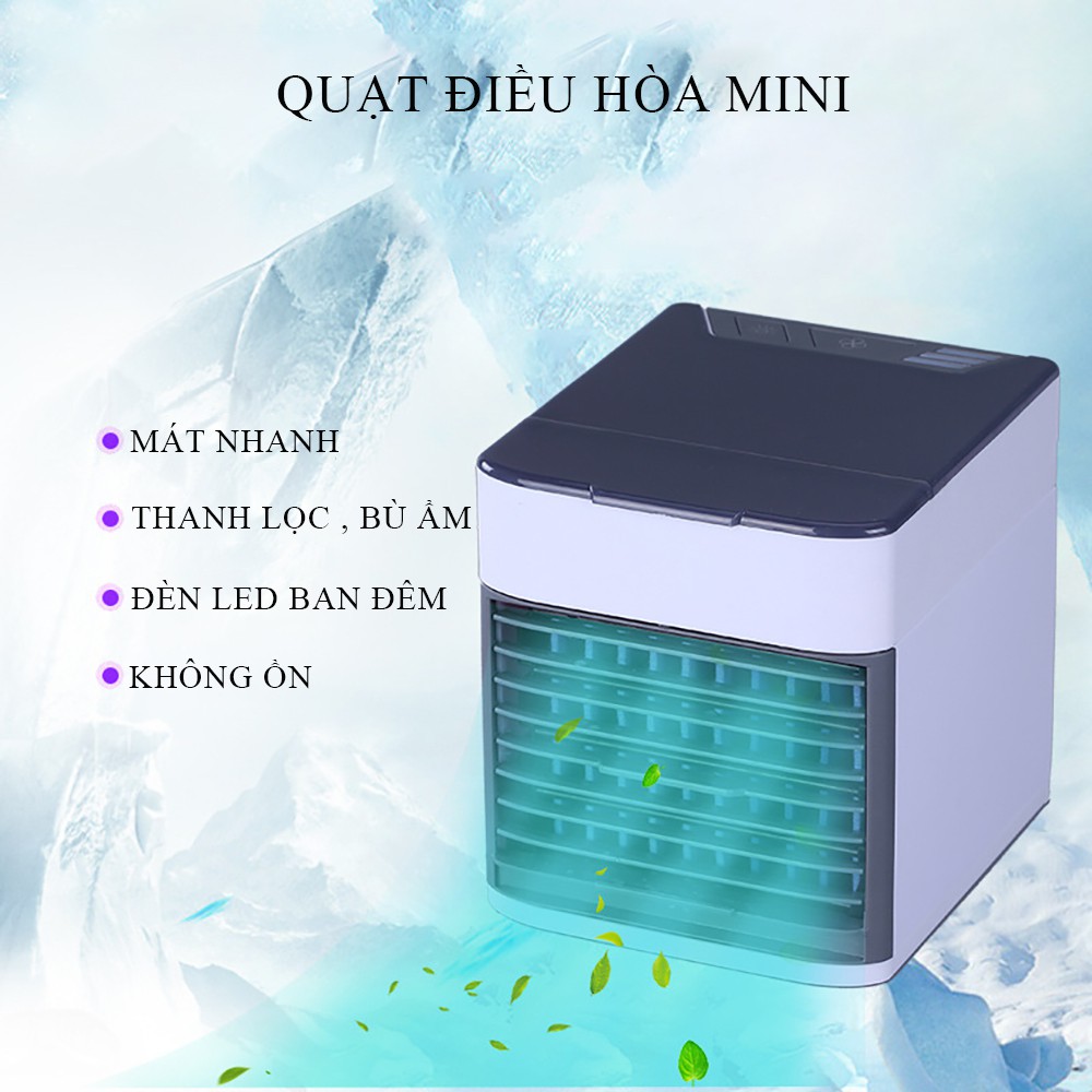 Quạt Điều Hòa Mini Cao Cấp 3 Chế Độ Tạo Gió - Tạo Hơi Nước -Làm lạnh/Quạt hơi Nước Mini Phun Sương,tinh dầu,Kiêm Đèn ngủ | HolCim - Kênh Xây Dựng Và