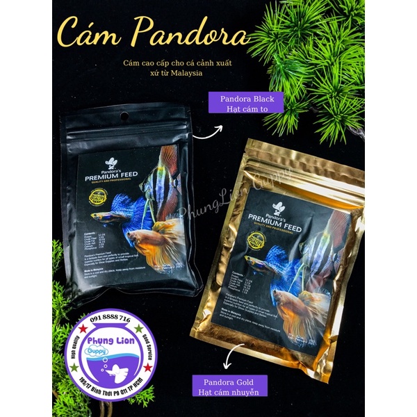 Cám Pandora - thức ăn chuyên dùng cho cá betta, guppy
