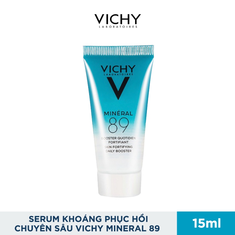 Bộ dưỡng chất khoáng núi lửa cô đặc Vichy Mineral 89 giúp da sáng mịn và căng mượt