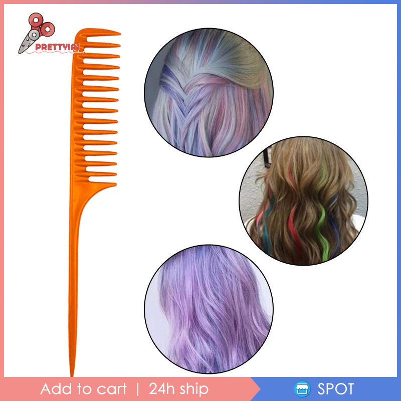 Lược Đuôi Răng Thưa Prettyia1 Với Đuôi Ghim Cài Tạo Kiểu Tóc Cho Nam Và Nữ