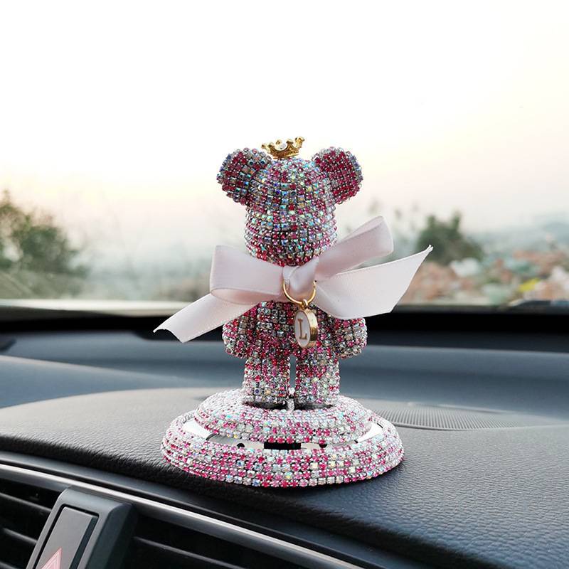 Gấu Gloomy Bear Đính Đá Trang Trí Taplo Ô Tô, Sáp Thơm Ô Tô Dành Cho Phái Đẹp