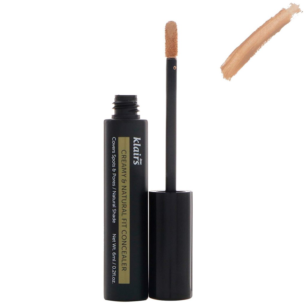 KEM CHE KHUYẾT ĐIỂM KLAIRS CREAMY &amp; NATURAL FIT CONCEALER 6ML CHÍNH HÃNG - 7238