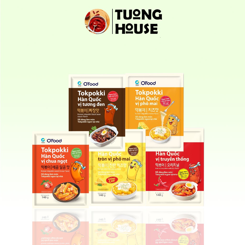 Bánh Gạo Tokbokki Hàn Quốc O'food gói 140g
