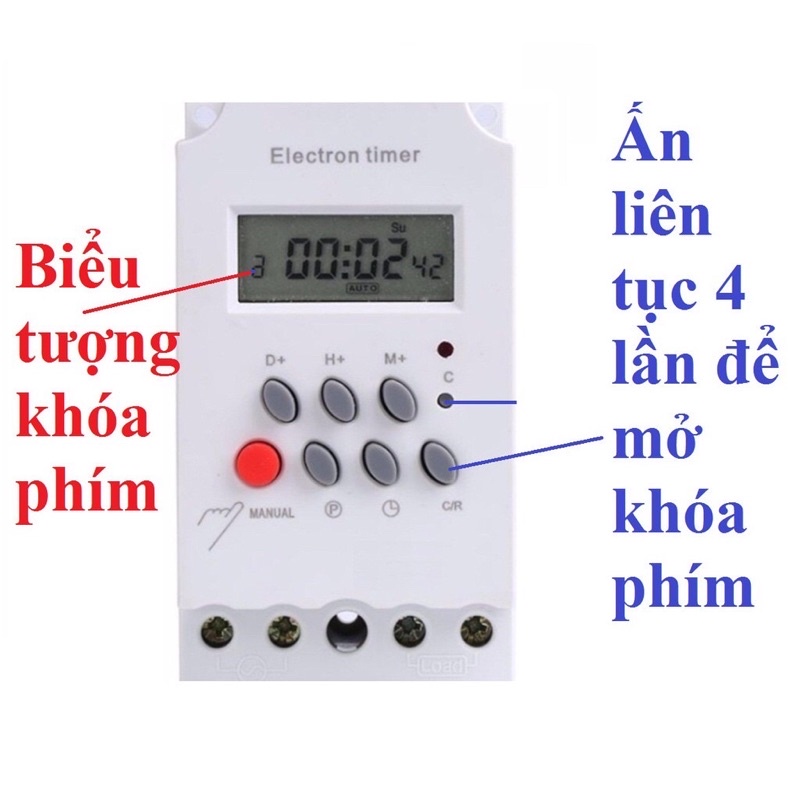 Công tắc hẹn giờ thông minh KG316T-II tắt mở tự động chuẩn công nghiệp 25A ổ cắm hẹn giờ