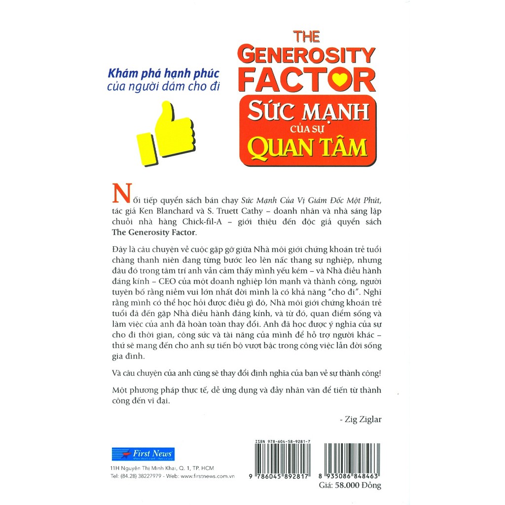Sách Sức Mạnh Của Sự Quan Tâm - First News