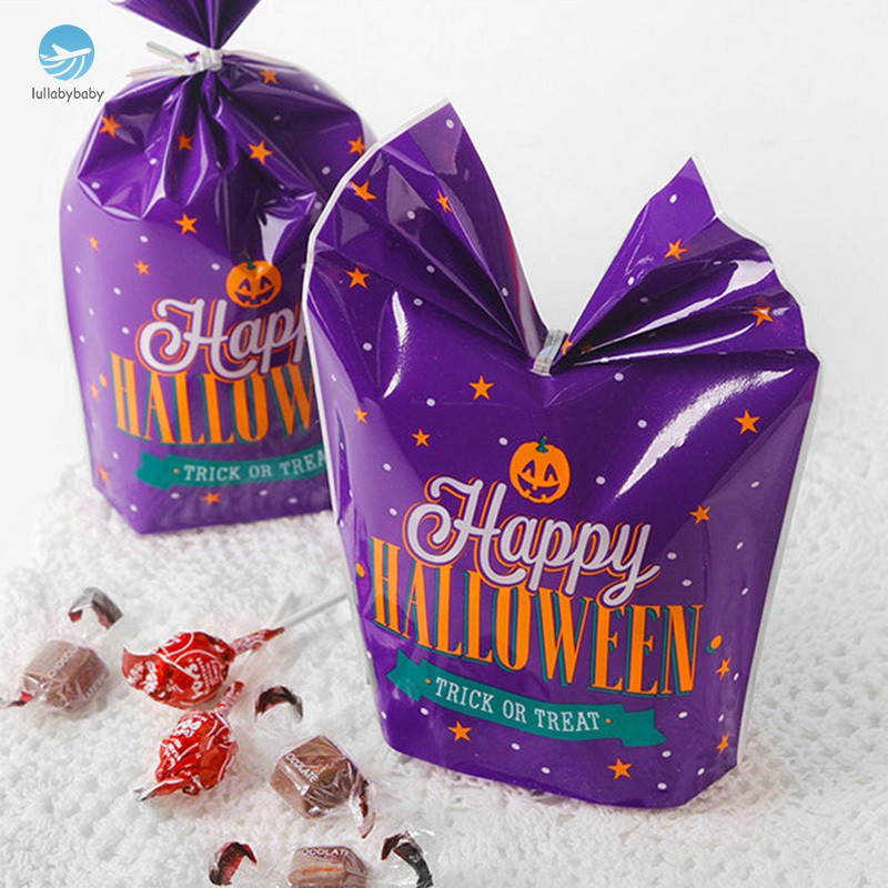 10pcs Halloween Candy Bags Cute Gift Bag Trick or Treat Gift Pumpkin Candy Bags Halloween Party Decoration Supplies