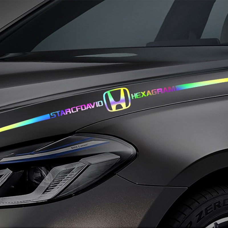 Miếng Dán Logo Phản Quang Nhiều Màu Sắc Trang Trí Xe Hơi Honda Freed Brio City Civic CRV HRV BRV Jazz FD/FC Accord