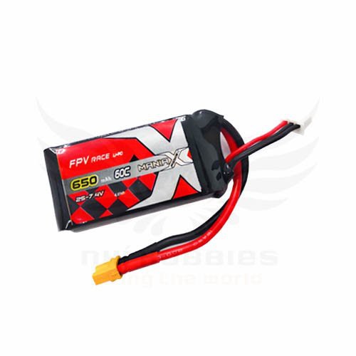 Pin Lipo Mania-X 7.4V 2S 650mAh 60C