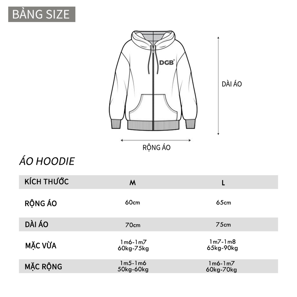 Áo Khoác Local Brand - Jacket Hoodie Zip nam nữ DGB Dragonbyboi nỉ cao cấp