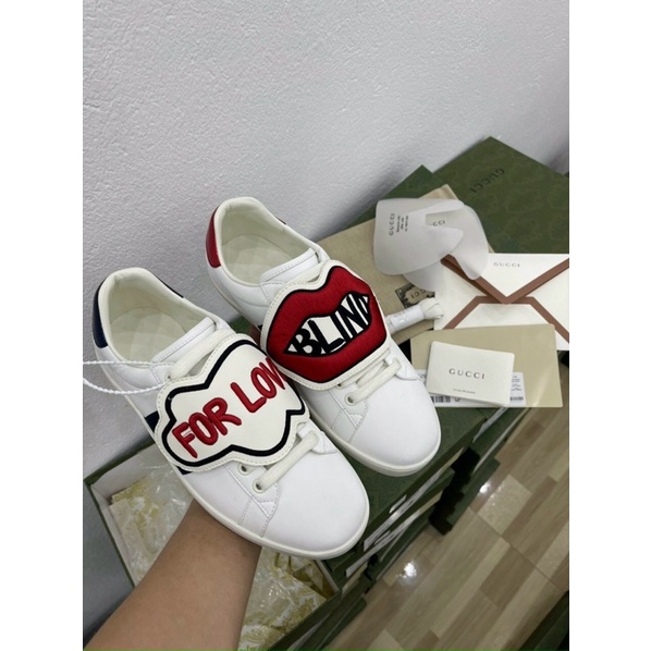 Giày thể thao Gucci ACE For Love Likeauth nam nữ fullbox hàng đẹp chất lượng siêu hot