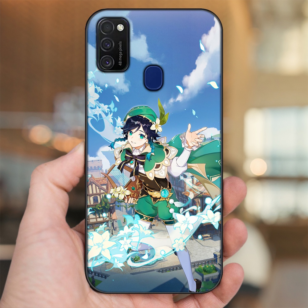 Ốp lưng Samsung M21, M30S viền đen in hình Venti Genshin Impact