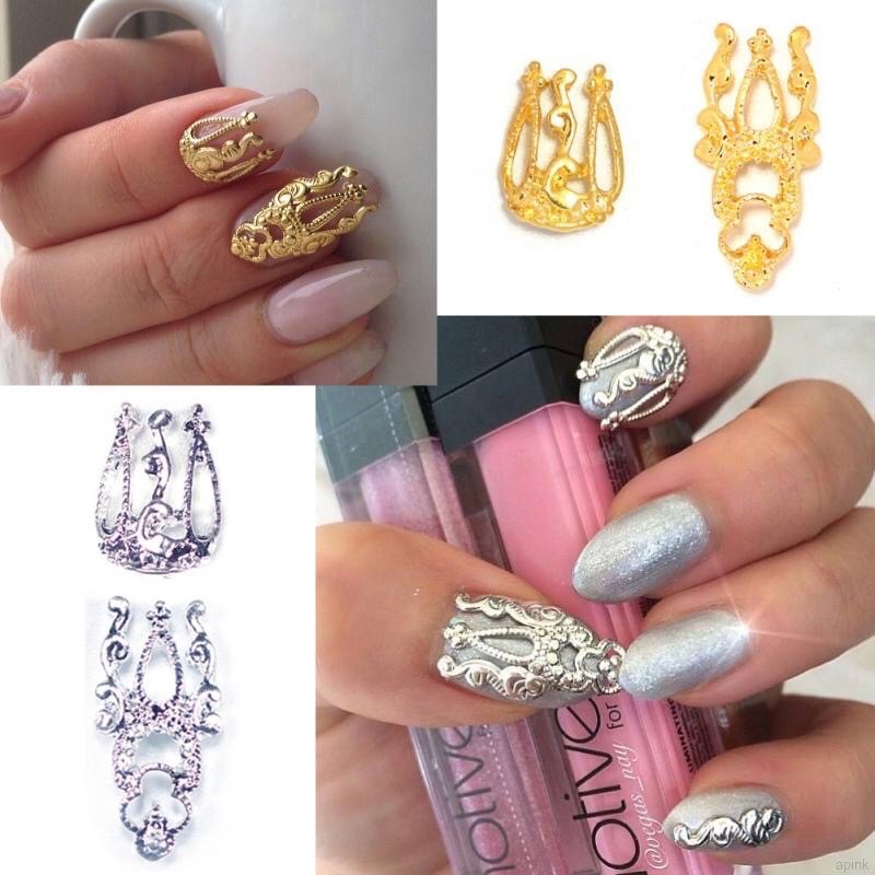 Charm nail hoa văn đính móng