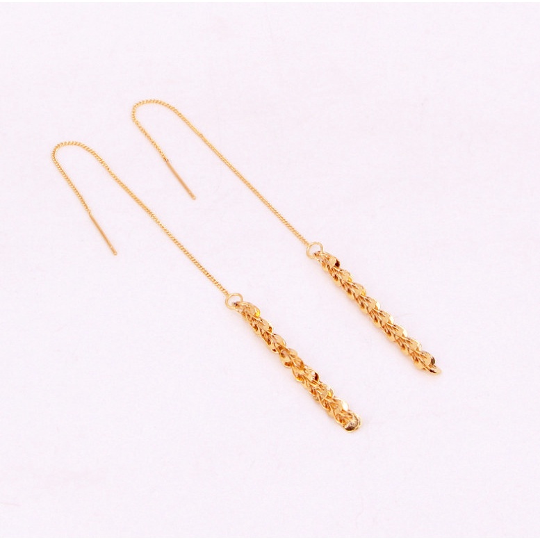 Bông Tai Titan Ko Han Rỉ Chuỗi Dài Đuôi Phụng TT 4007