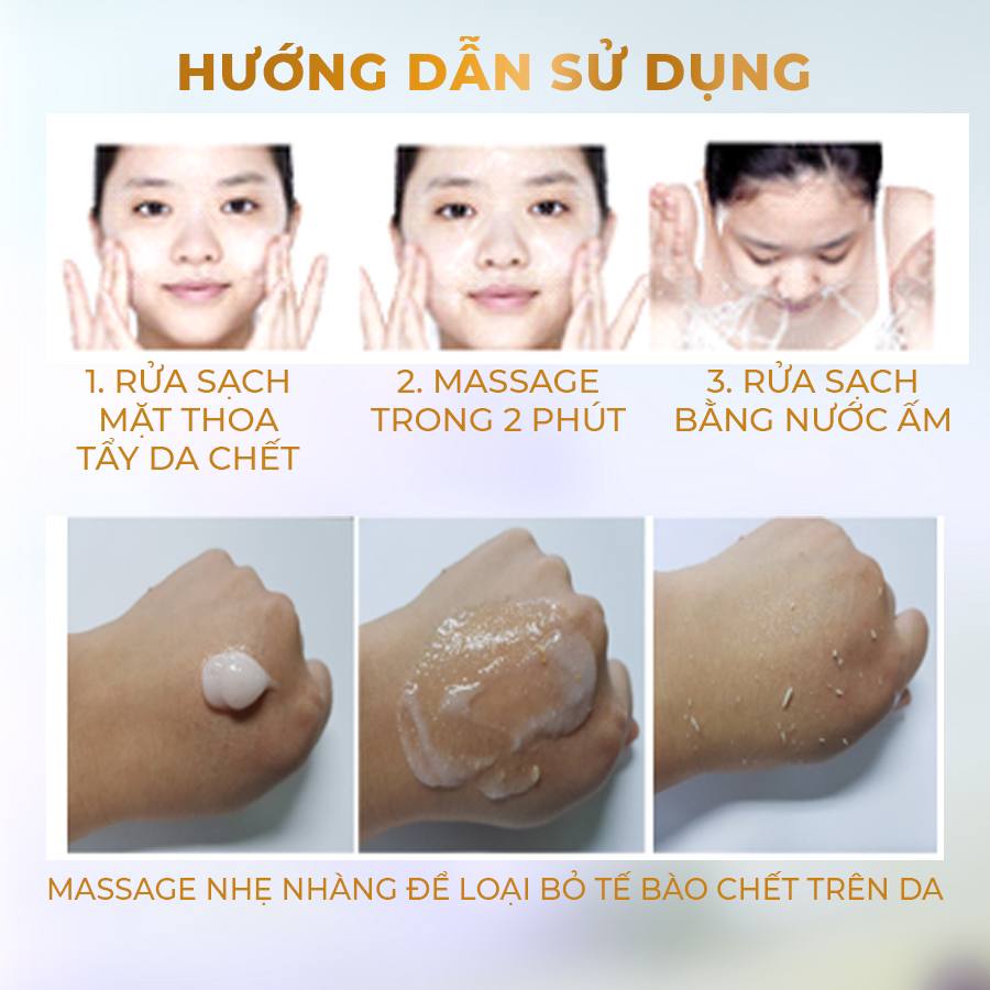 Gel Tẩy Da Chết, Tẩy Tế Bào Chết Mặt chiết xuất Nha Đam làm sạch sâu da sạch mịn tươi sáng  Zu Cosmetics