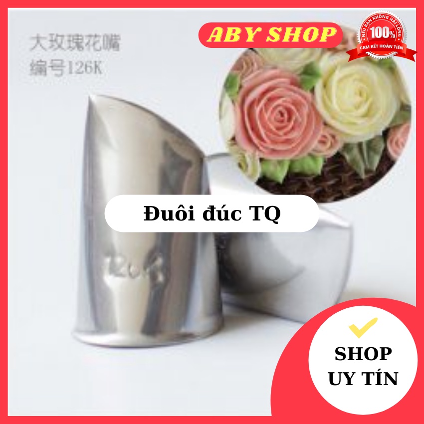 Đuôi đúc TQ mã 126K ⚡ HÀNG CAO CẤP ⚡ đuôi đúc bắt bông kem hình hoa hồng đơn giản dễ sử dụng