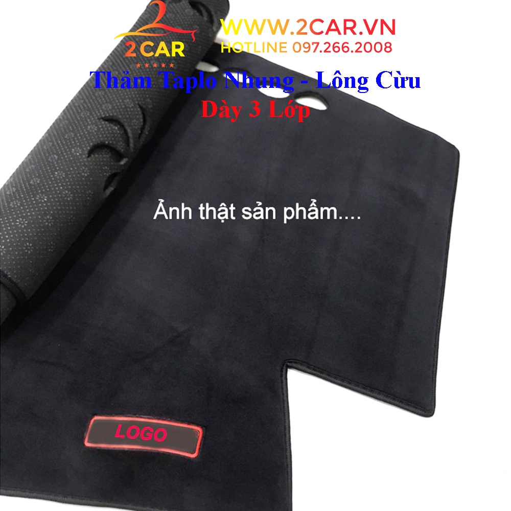 Thảm Taplo Nhung Lông Cừu xe FORD EVERREST 2016-2022 chống nóng tốt, chống trơn trượt, vừa khít theo xe