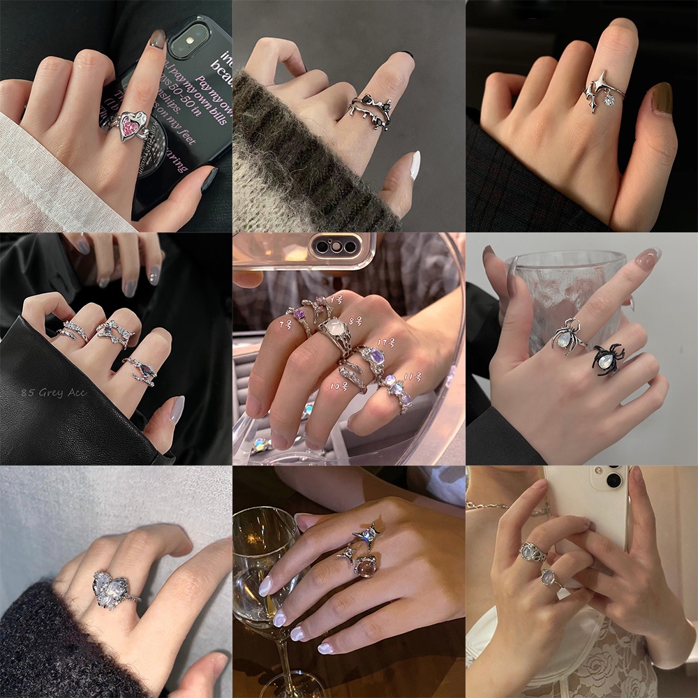 Nhẫn 17KM mạ bạc đính ngọc trai giả thời trang