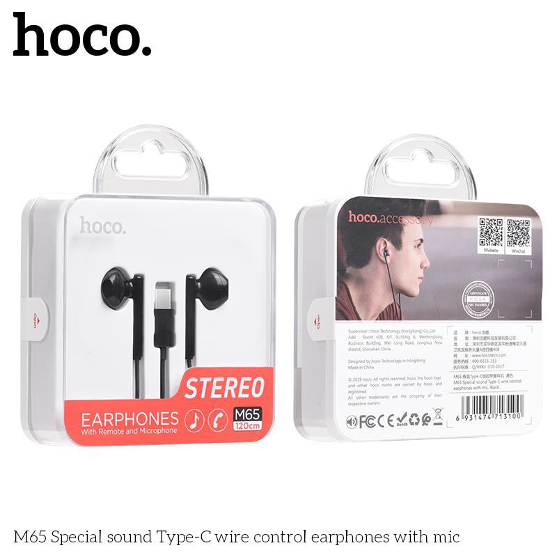 Tai Nghe Dây Hoco M65 Chân Type C