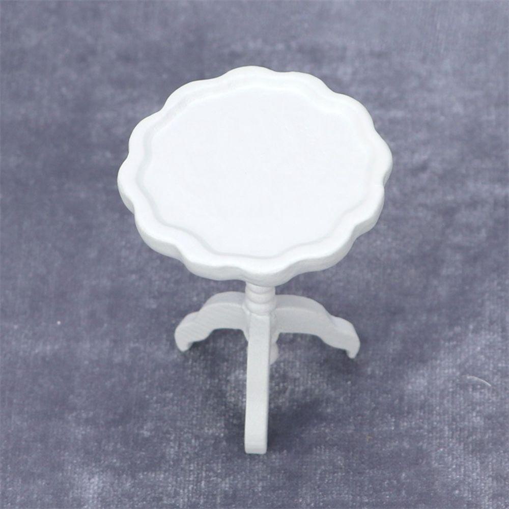 Bàn Cà Phê Mini 4.5 * 4.5 * 5.5cm DIY Trang Trí Nhà Búp Bê 1: 12