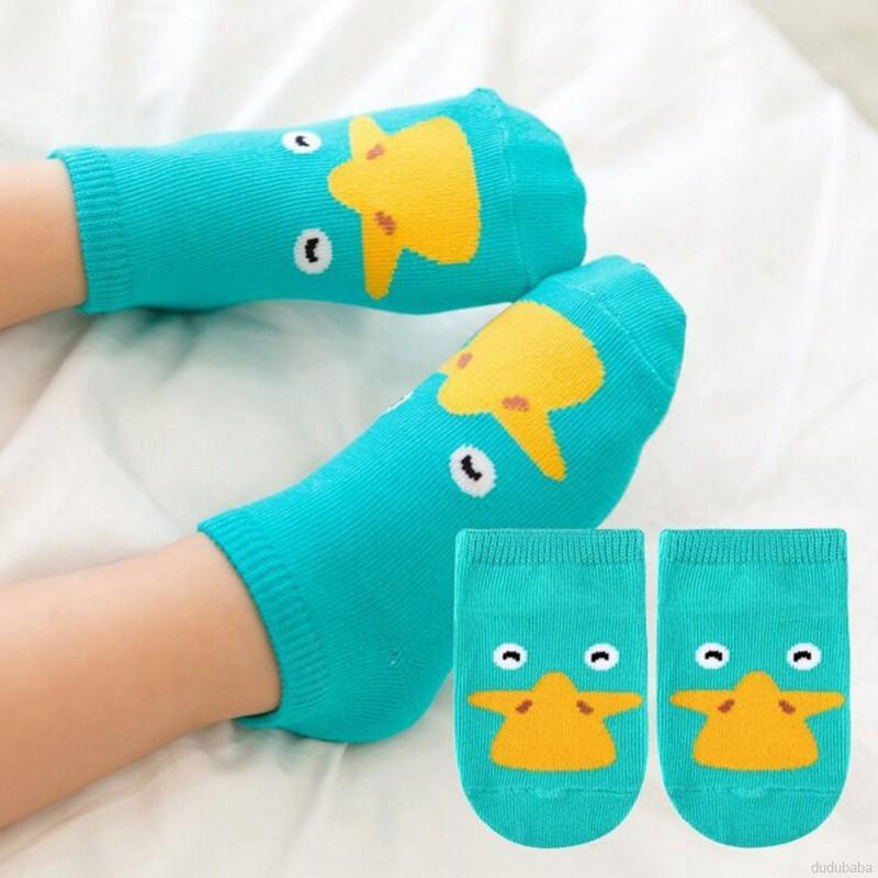 Vớ giữ ấm họa tiết hoạt hình bằng vải cotton dành cho bé trai và bé gái 0-4 tuổi