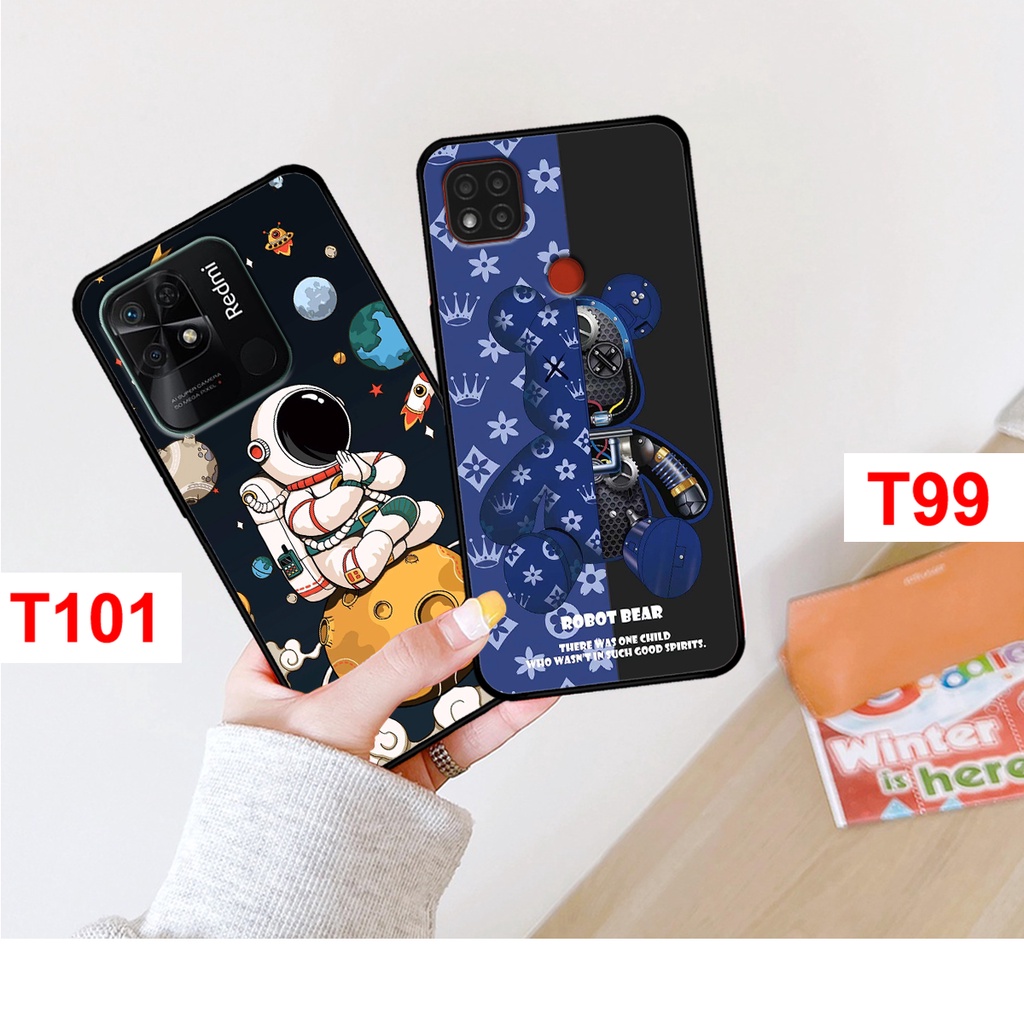 Ốp lưng Redmi 10C - Redmi 9C bảo vệ camera in hình bearbrick, phi hành gia vũ trụ. Ốp Redmi 9c - Redmi 10c Rẻ Bền Đẹp